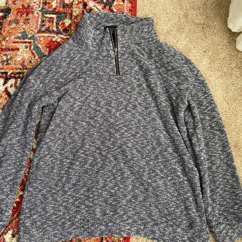 Woolly Threads Heather Navy Heritage Zip